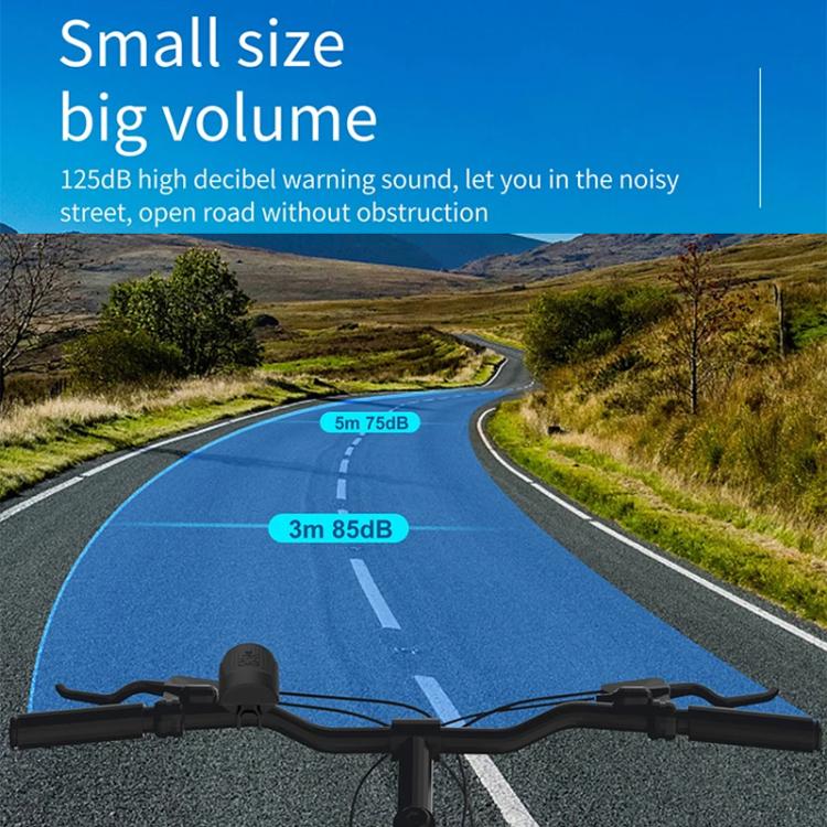 CYCLINGBOX BG-1903 Bike Alarm Anti-Theft Electric Horn 125dB USB Charging Bell