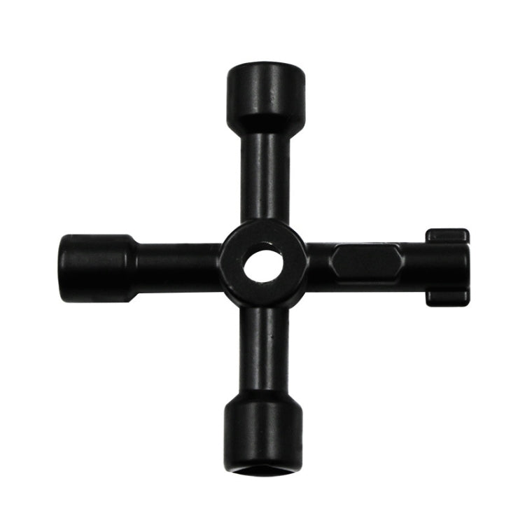 Elevator Water Meter Valve Cross Key Inner Triangle Wrench, Style: A Black
