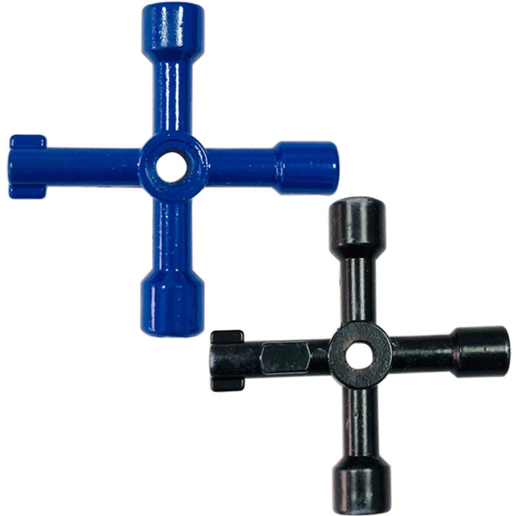 Elevator Water Meter Valve Cross Key Inner Triangle Wrench, Style: A Black