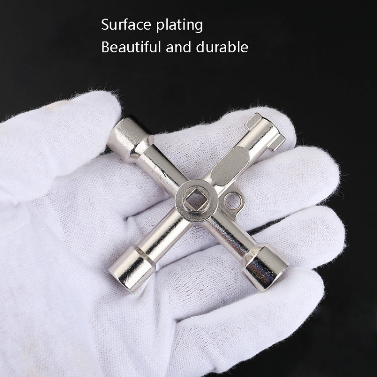 Elevator Water Meter Valve Cross Key Inner Triangle Wrench, Style: A Black