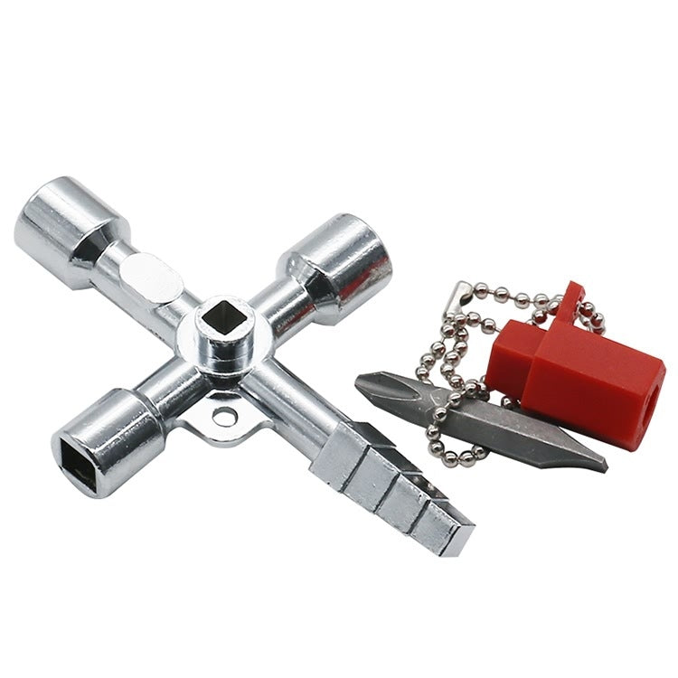 Elevator Water Meter Valve Cross Key Inner Triangle Wrench, Style: A Black