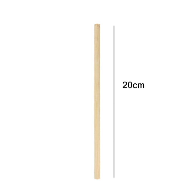 10 PCS Juice Coffee Pearl Milk Tea Natural Degradable Bamboo Straw, Style: