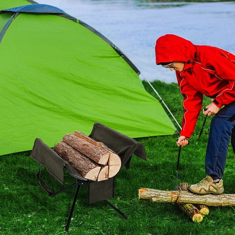 MT-FF001 Outdoor Wild Aluminum Alloy Firewood Rack Portable Folding Firewood Storage Frame
