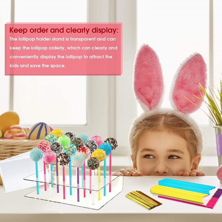 2pcs / Set 20-Hole Lollipop Stand Snack Stick Display Stand
