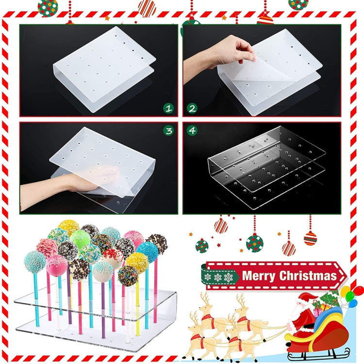 2pcs / Set 20-Hole Lollipop Stand Snack Stick Display Stand