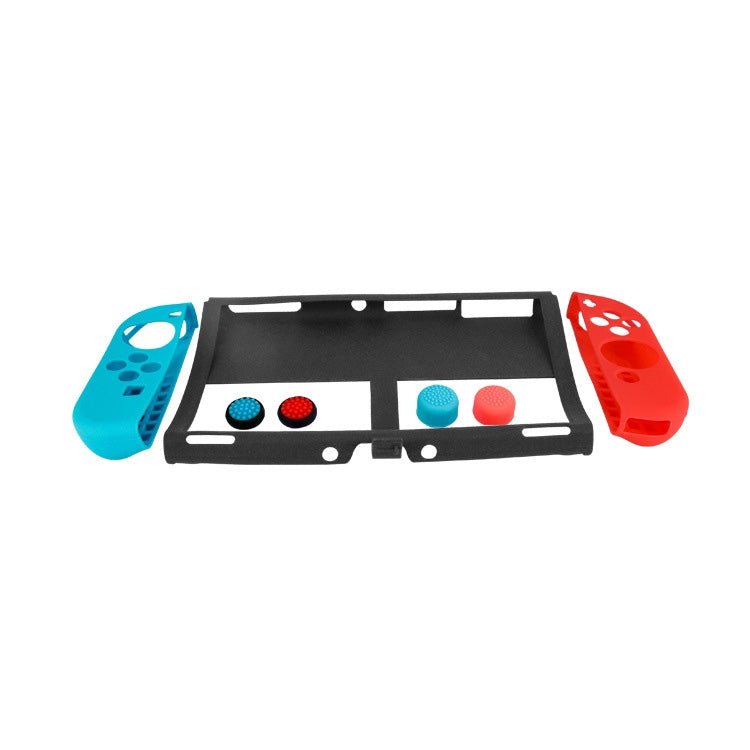 KJH NS-068 7 In 1 Game Console Silicone Protection Case Set For Switch OLED