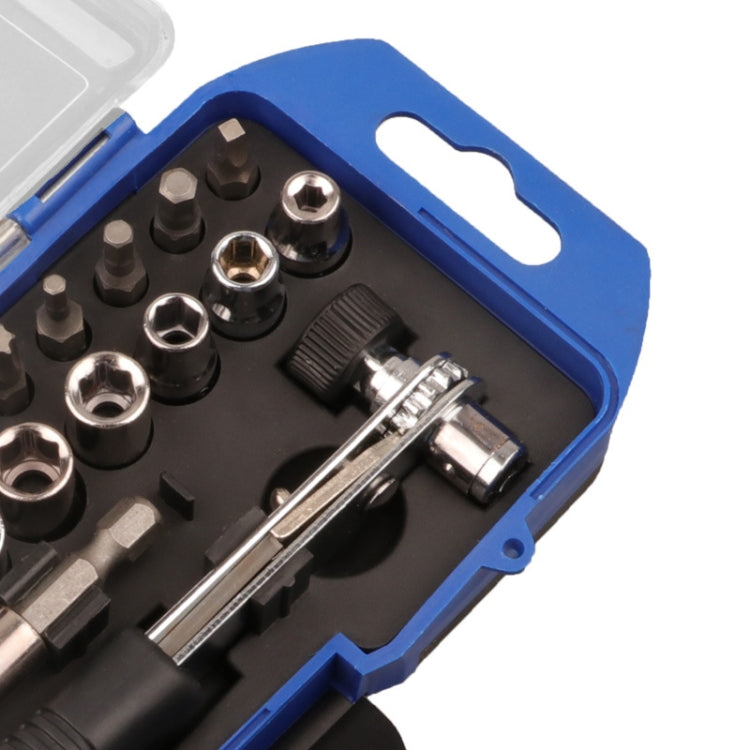 23 PCS / Set Sleeve Batch Quick Wrench Ratchet Screwdriver