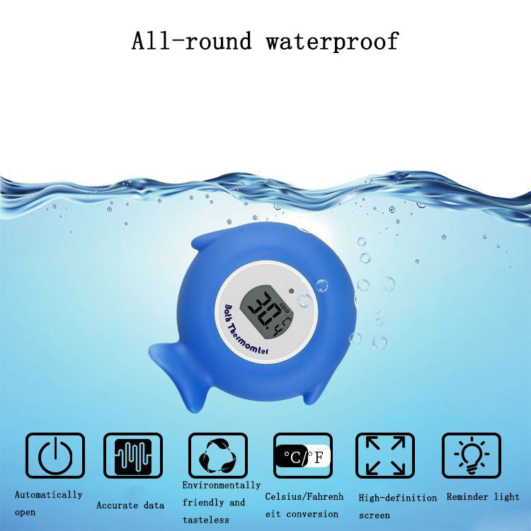 2 PCS Little Fish Baby Bath Electronic Thermometer Bathtub Pool Water Thermometer