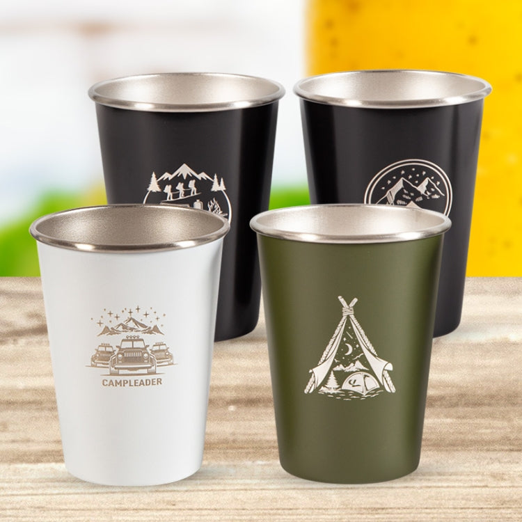 4 PCS / Set Outdoor Picnic Stainless Steel Cup