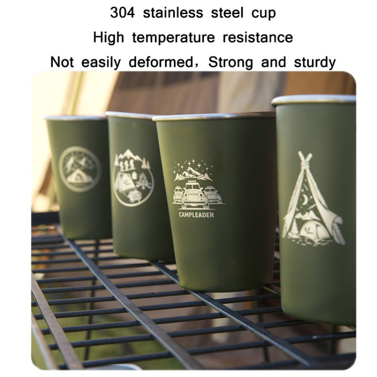 4 PCS / Set Outdoor Picnic Stainless Steel Cup
