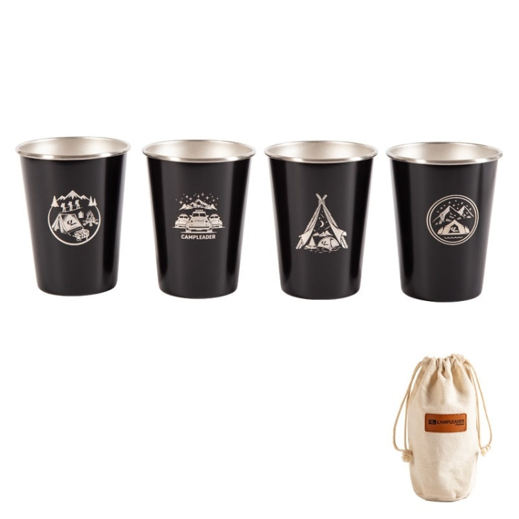 4 PCS / Set Outdoor Picnic Stainless Steel Cup