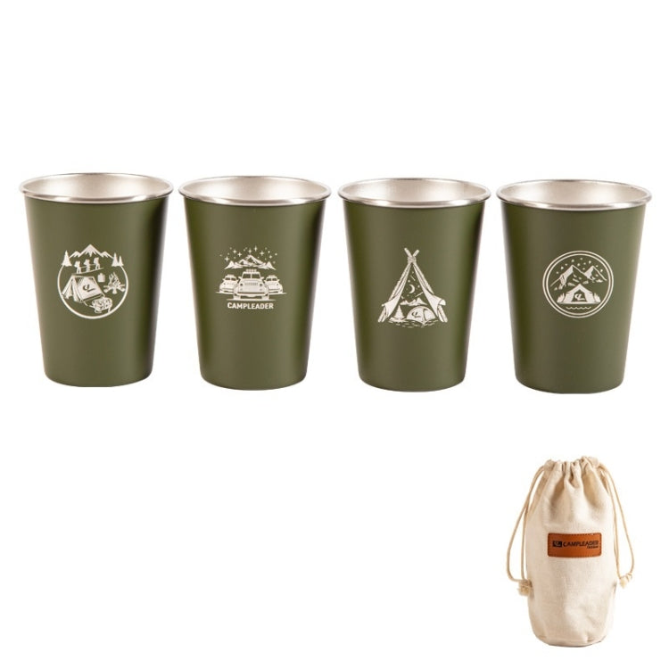4 PCS / Set Outdoor Picnic Stainless Steel Cup