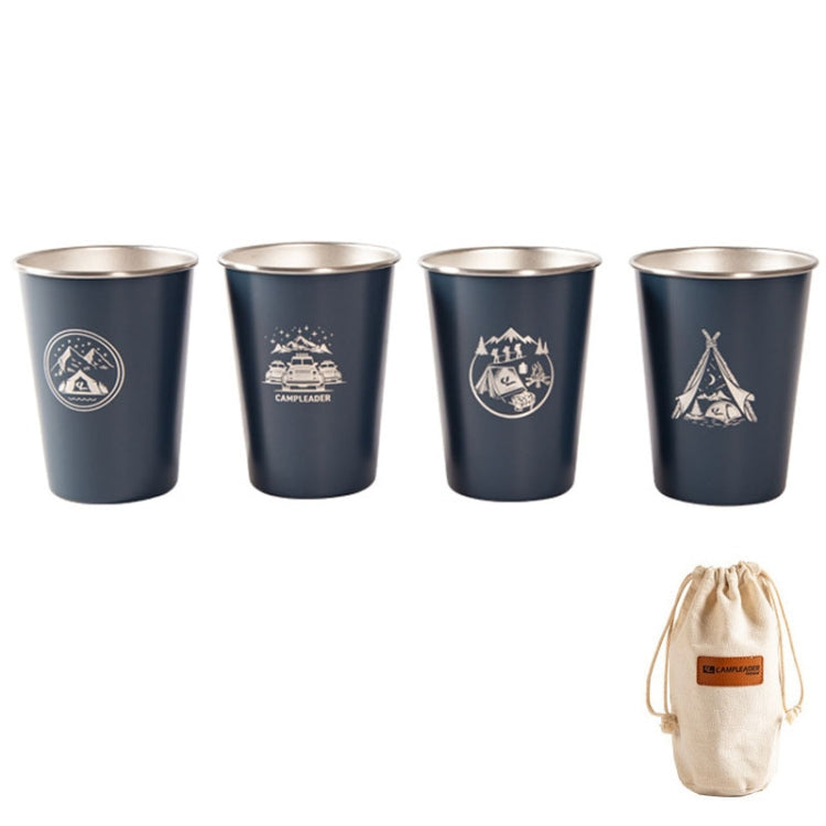 4 PCS / Set Outdoor Picnic Stainless Steel Cup