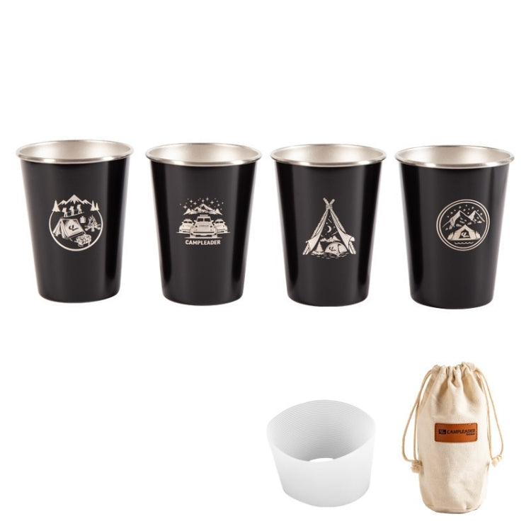 4 PCS / Set Outdoor Picnic Stainless Steel Cup