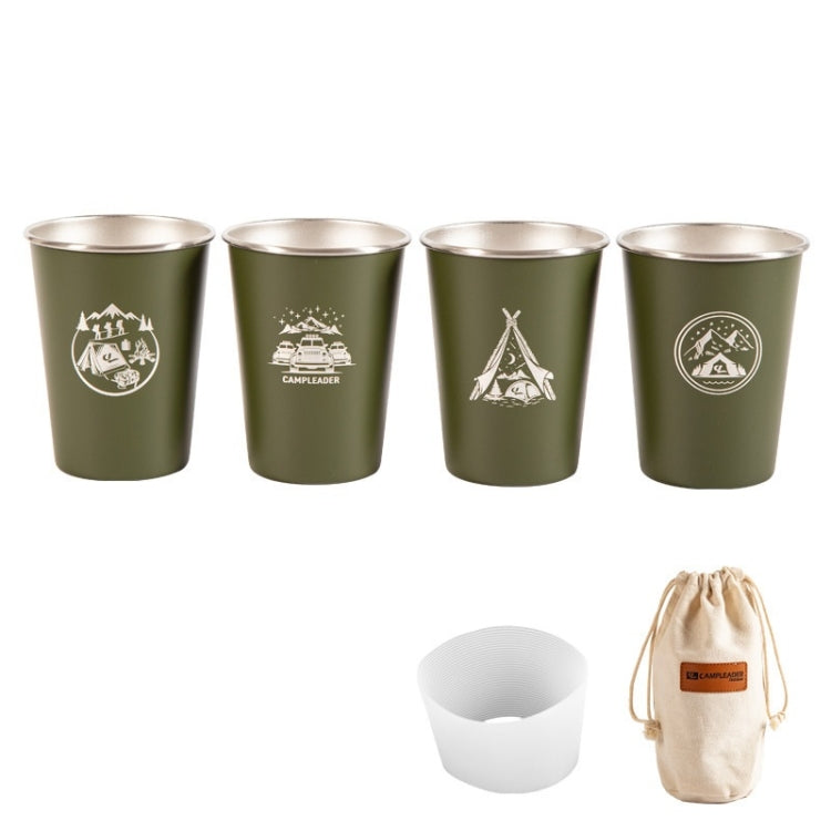 4 PCS / Set Outdoor Picnic Stainless Steel Cup