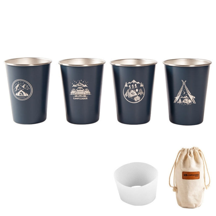 4 PCS / Set Outdoor Picnic Stainless Steel Cup