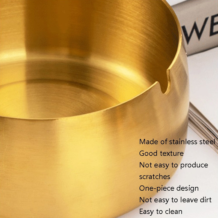 Thickened Stainless Steel Ashtray Windproof And Drop-Proof Ashtray