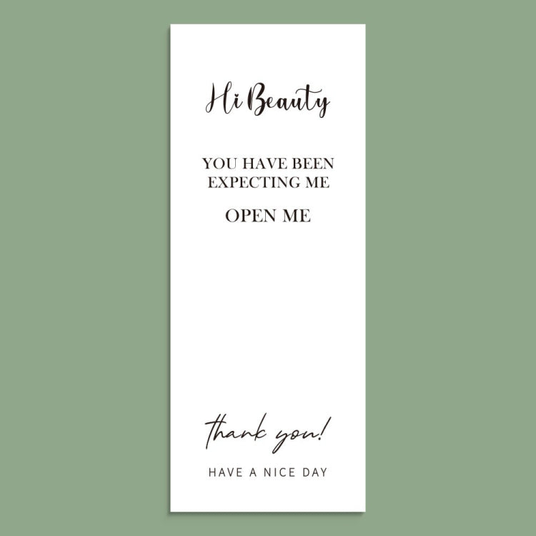 50 Sheets / Bag Rectangular Sticker Gift Box Sealed Sticker Packaging Supplies