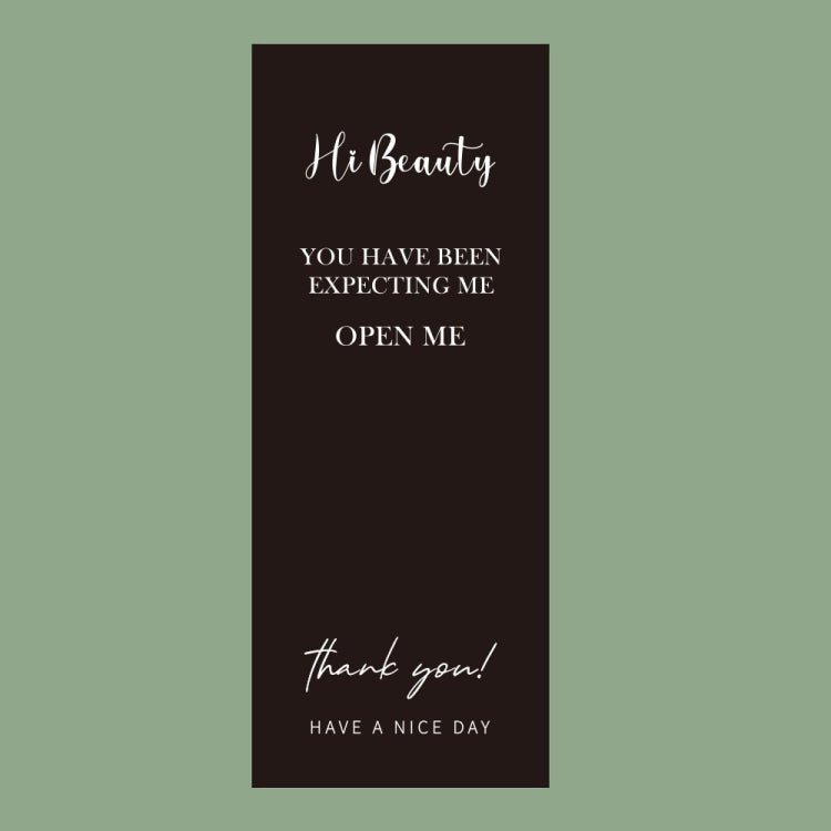 50 Sheets / Bag Rectangular Sticker Gift Box Sealed Sticker Packaging Supplies