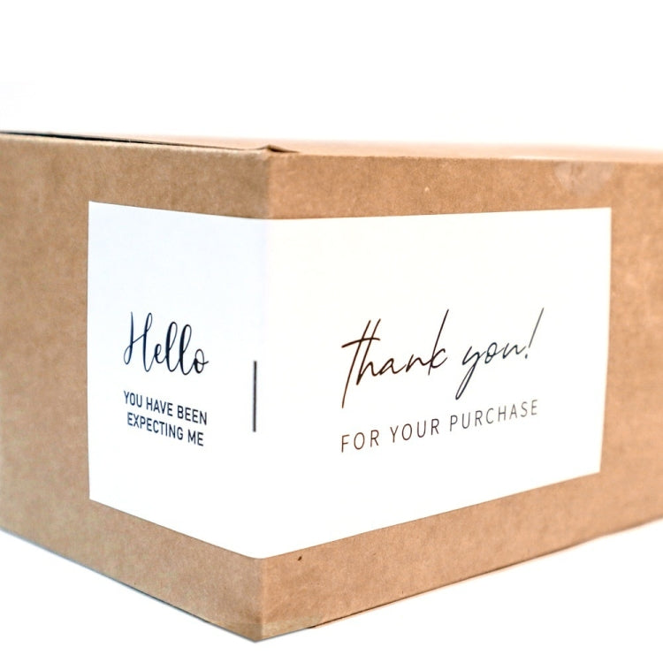 50 Sheets / Bag Rectangular Sticker Gift Box Sealed Sticker Packaging Supplies