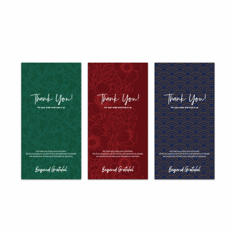 4 Bags 50 Sheets / Bag  Rectangular Stickers Gift Box Sealing Stickers