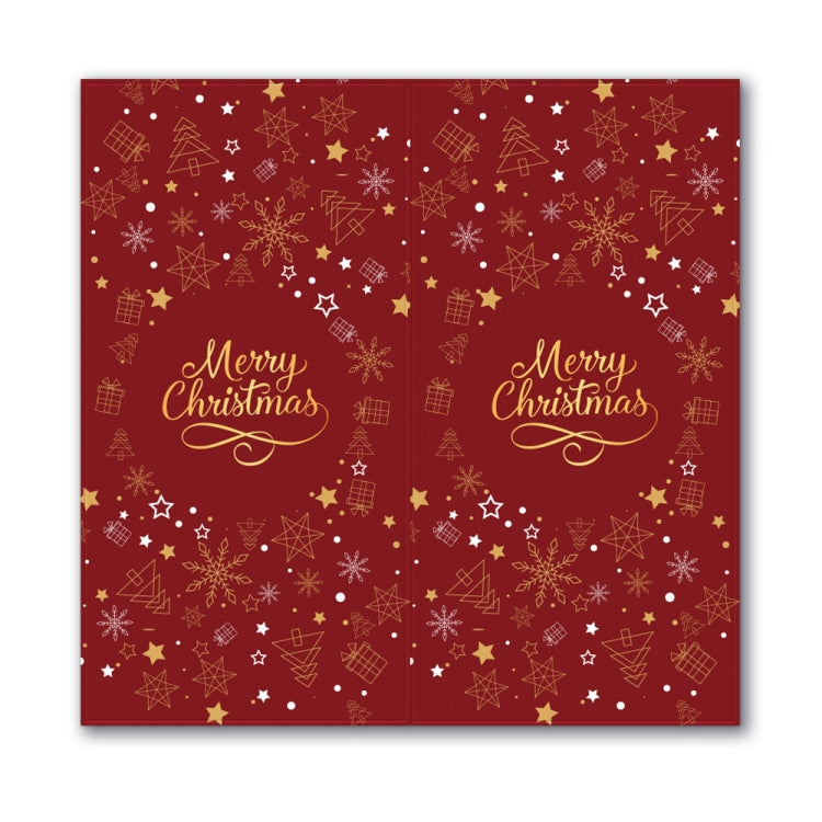 Merry Christmas Rectangular Gift Box Seal Stickers