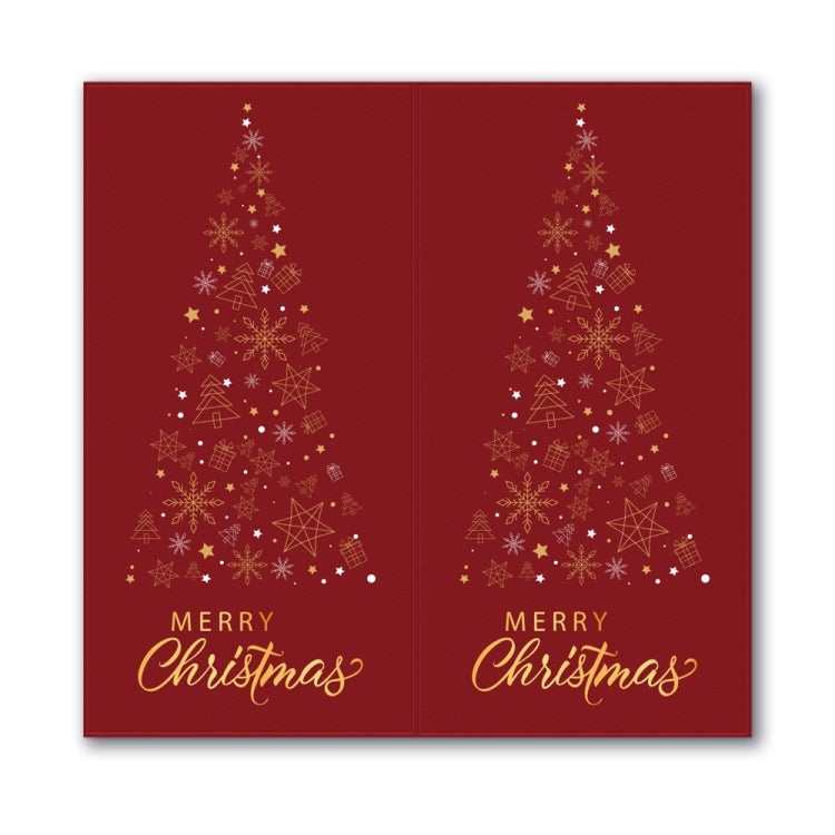Merry Christmas Rectangular Gift Box Seal Stickers