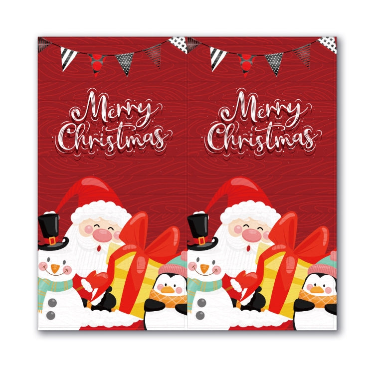 Merry Christmas Rectangular Gift Box Seal Stickers