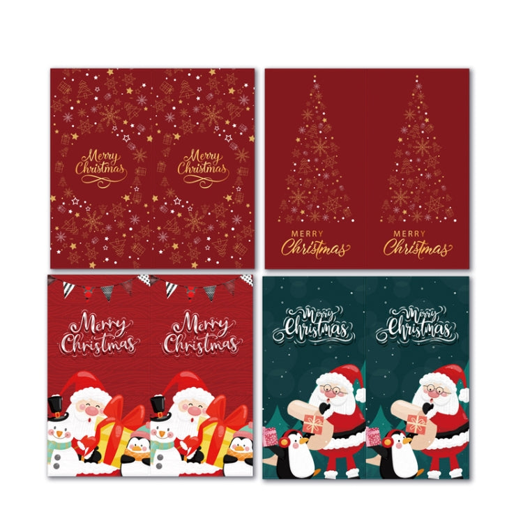 Merry Christmas Rectangular Gift Box Seal Stickers