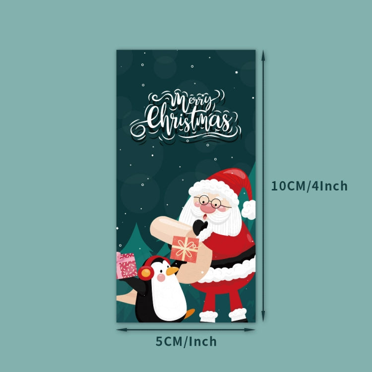 Merry Christmas Rectangular Gift Box Seal Stickers