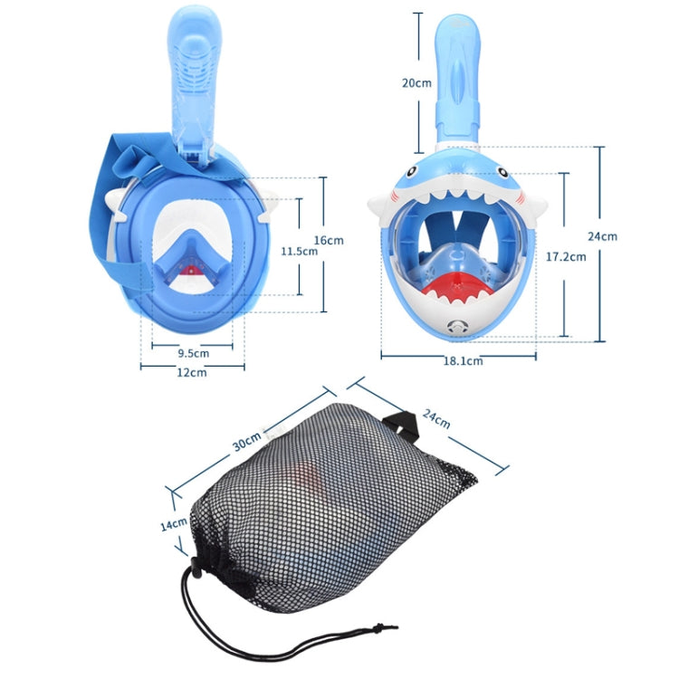 Cartoon Kids Full Dry Diving Mask Swimming Anti-Fog Snorkeling Mask
