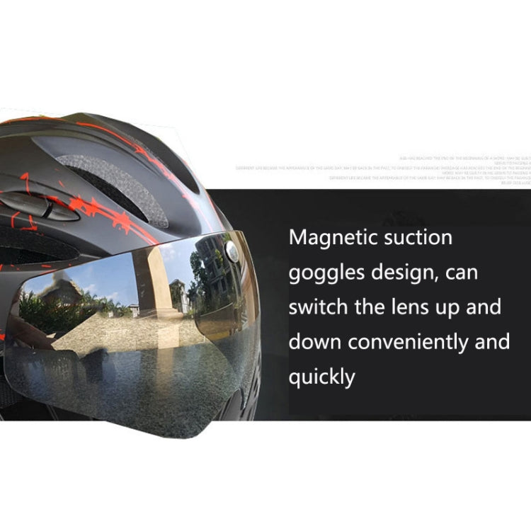RZ285 Bicycle Outdoor Riding Helmet With Goggles