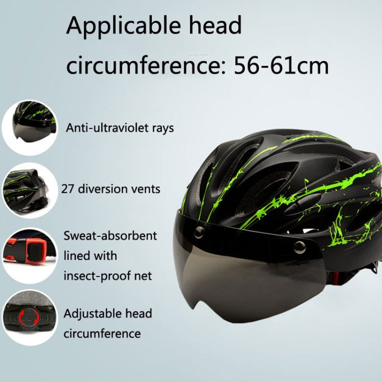 RZ285 Bicycle Outdoor Riding Helmet With Goggles
