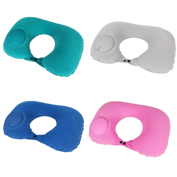 Travel Inflatable Press U-Shaped Neck Guard Pillow