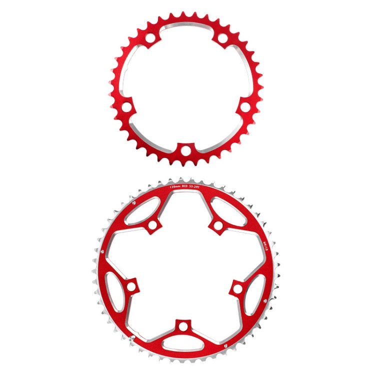 WEST BIKING 2-Piece 53t-39t Road Bike Aluminum Alloy Gear