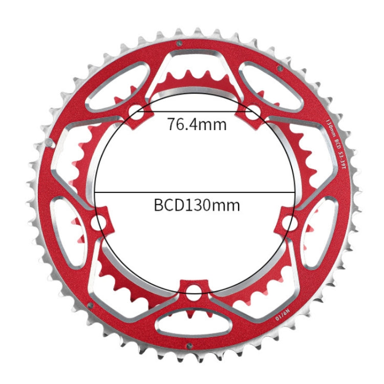 WEST BIKING 2-Piece 53t-39t Road Bike Aluminum Alloy Gear