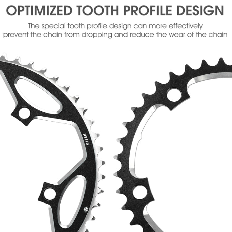 WEST BIKING 2-Piece 53t-39t Road Bike Aluminum Alloy Gear