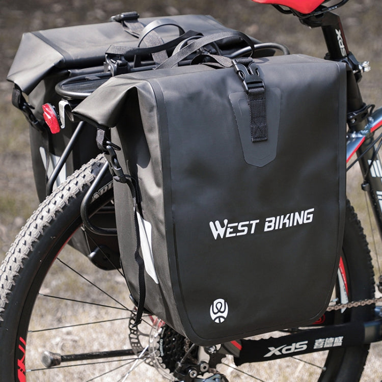 WEST BIKING 25L Mountain Bike Shelf Waterproof Reflective Camel Bag