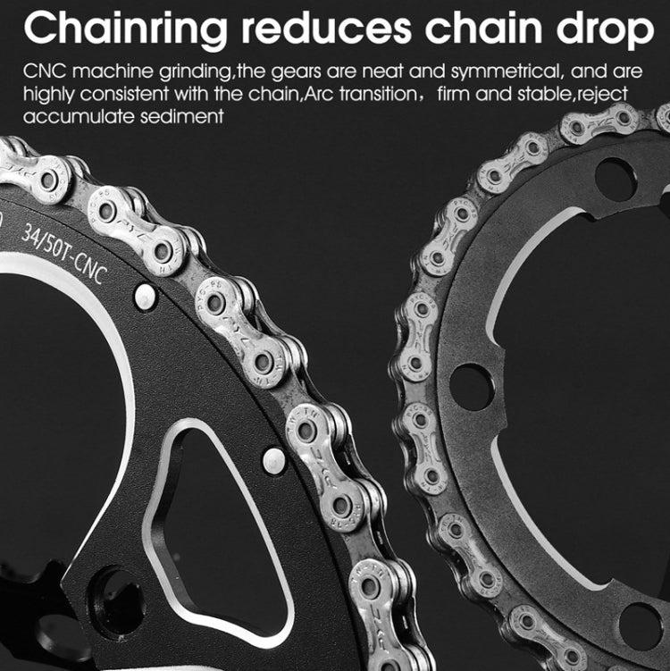 WEST BIKING 34T-50T Road Bike Racing Folding Chainwheel
