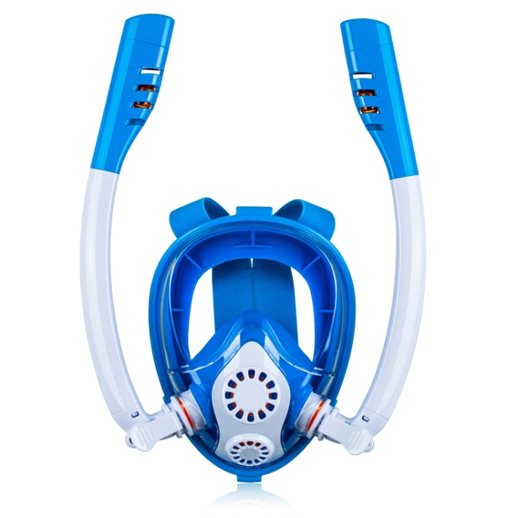 Kids Double Tube Full Dry Silicone Diving  Snorkeling Mask Swimming Glasses