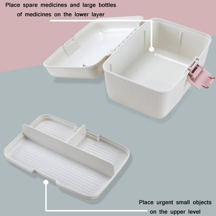 Household Sealed And Divided Double-Layer Portable Medicine Box