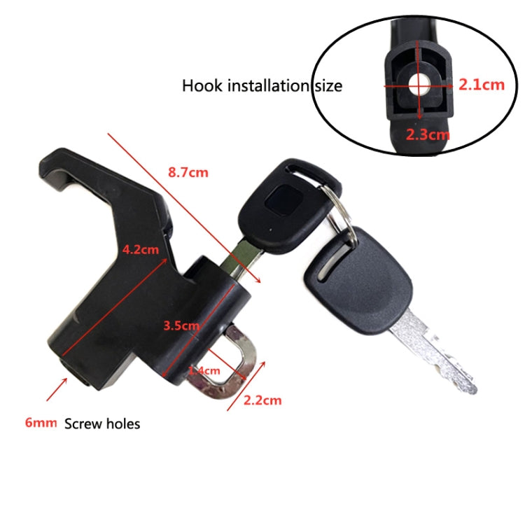 3 Sets Motorcycle Helmet Fixed Lock Hook