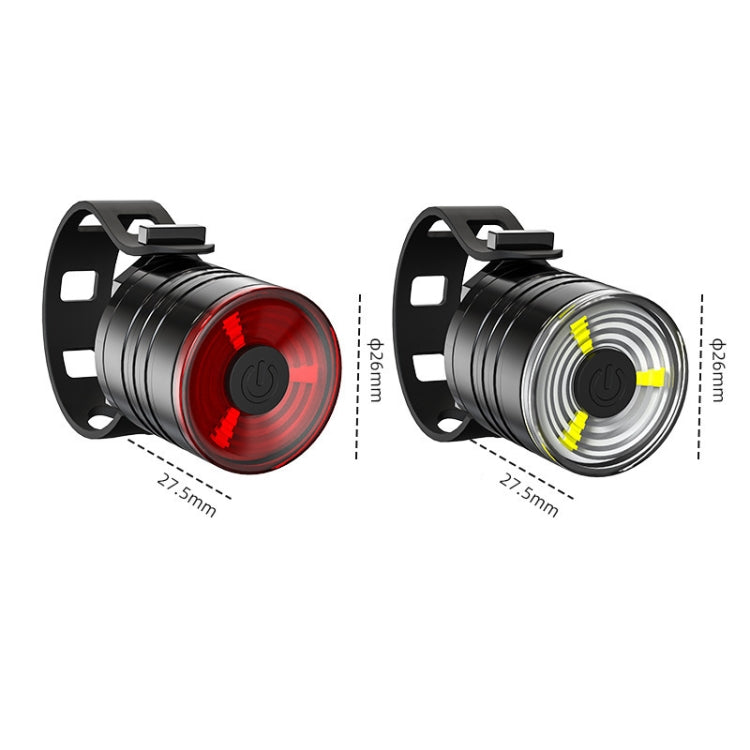 2 PCS AS-08 200LM Aluminum Alloy LED Bicycle Taillight