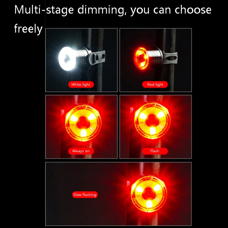 2 PCS AS-08 200LM Aluminum Alloy LED Bicycle Taillight