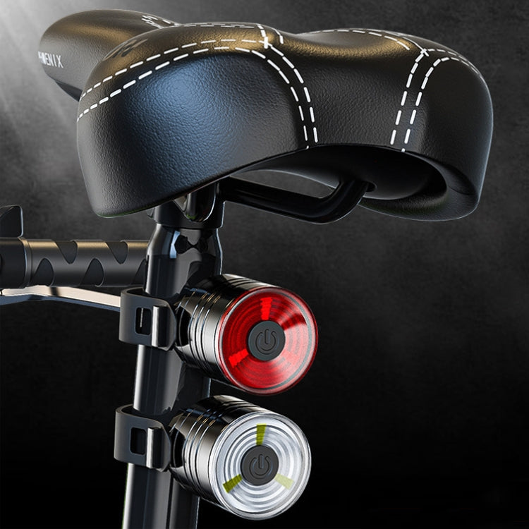 2 PCS AS-08 200LM Aluminum Alloy LED Bicycle Taillight