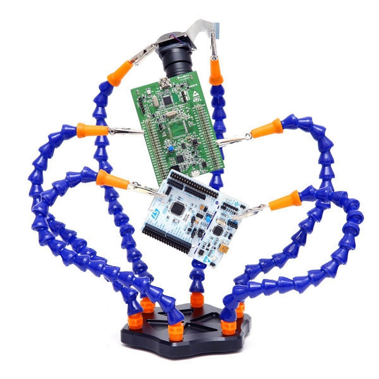 Universal Six-Jaw Aluminum Alloy Welding Station Power Distribution Board Welding Tool, Style: