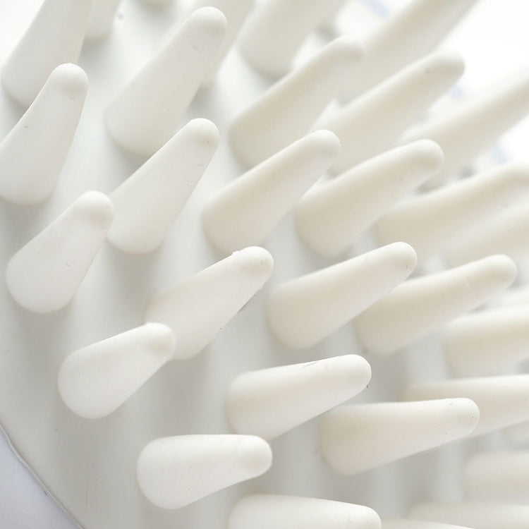 10pcs XTS01 Silicone Soft Teeth Head Shampoo Massage Comb Shampoo Brush