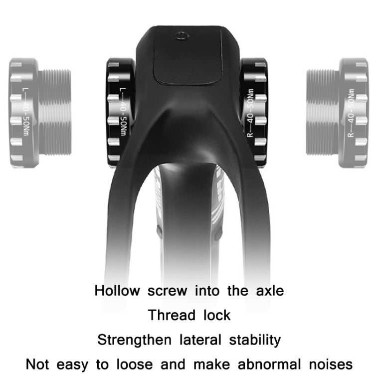 WEST BIKING Mountain Road Bike Screw-In Bearing Bottom Axle