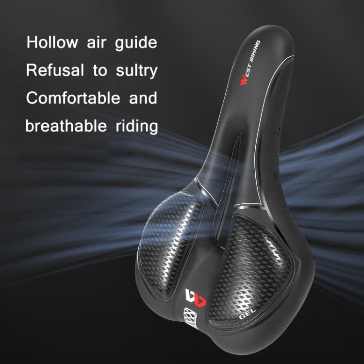 WEST BIKING Bicycle Riding Comfortable Silicone Saddle, Style: