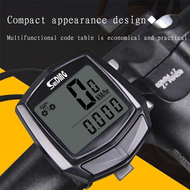 SUNDING SD-581 Bicycle Wired Code Meter Speedometer Odometer